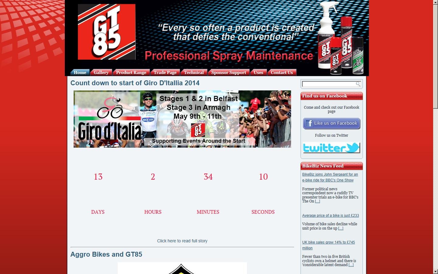 GT 85 Ltd Website