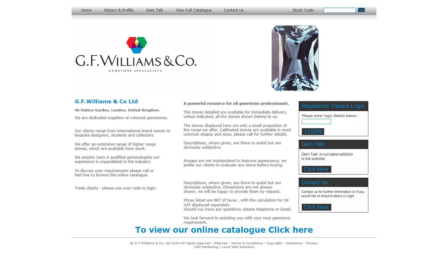 G.F. Williams & Co. Ltd Website