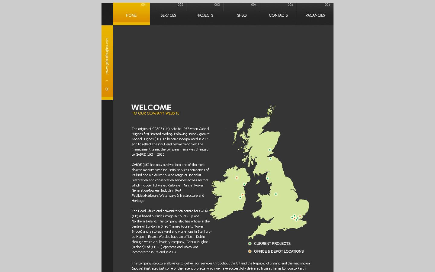 Gabriel Hughes Contracts Ltd Website