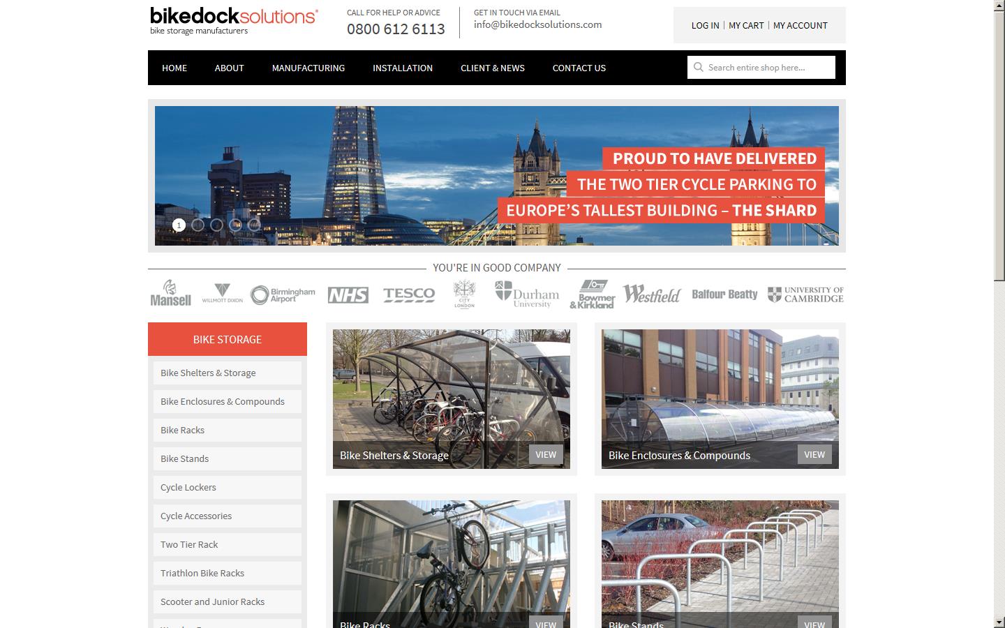 Bike Dock Solutions Ltd Website