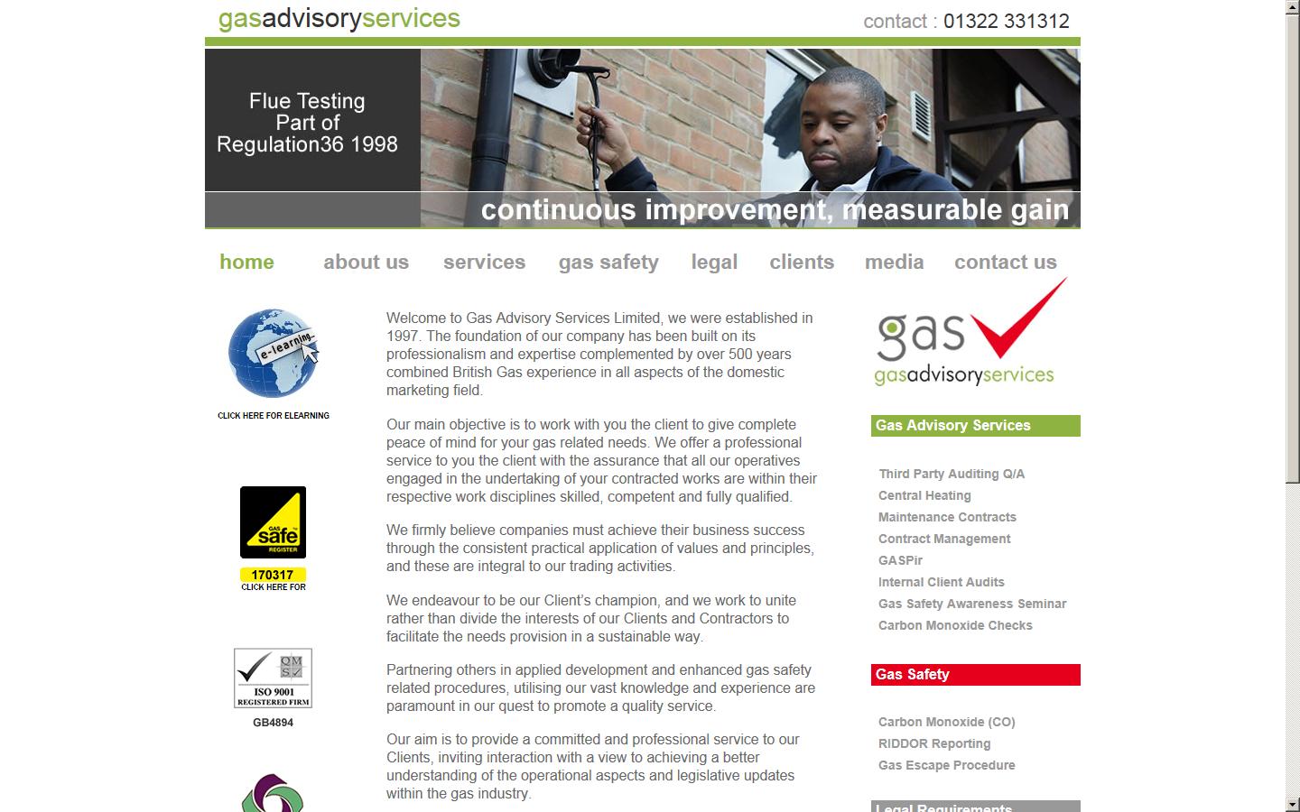 Gas Advisory Services Ltd Website