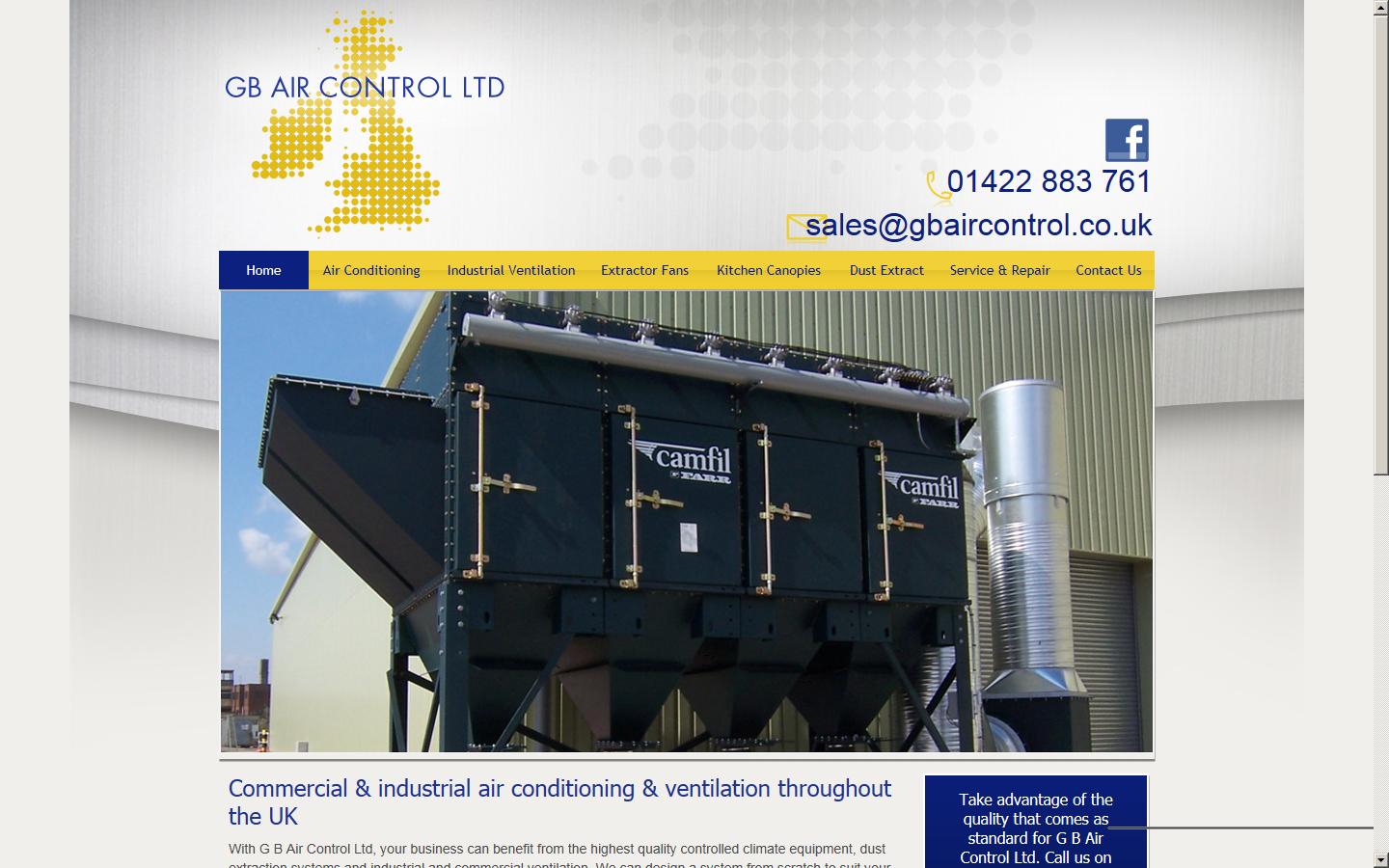 GB Air Control Ltd Website