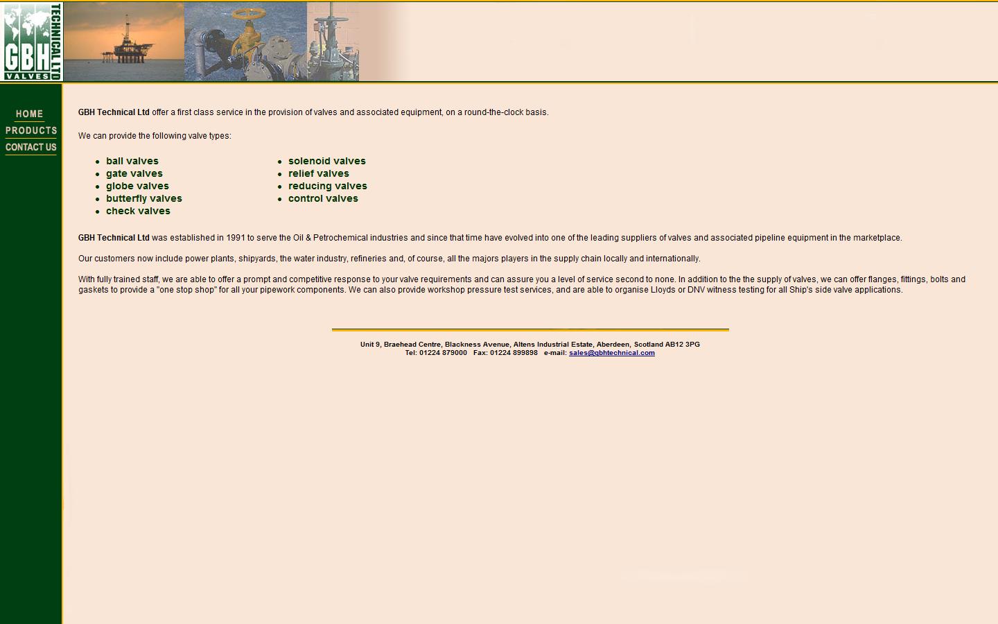 GBH Technical Ltd Website