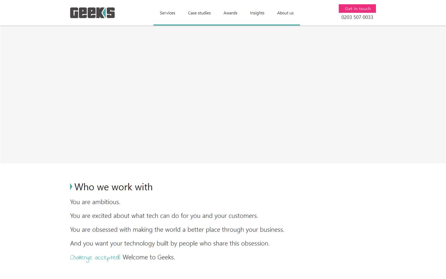 Geeks Ltd Website