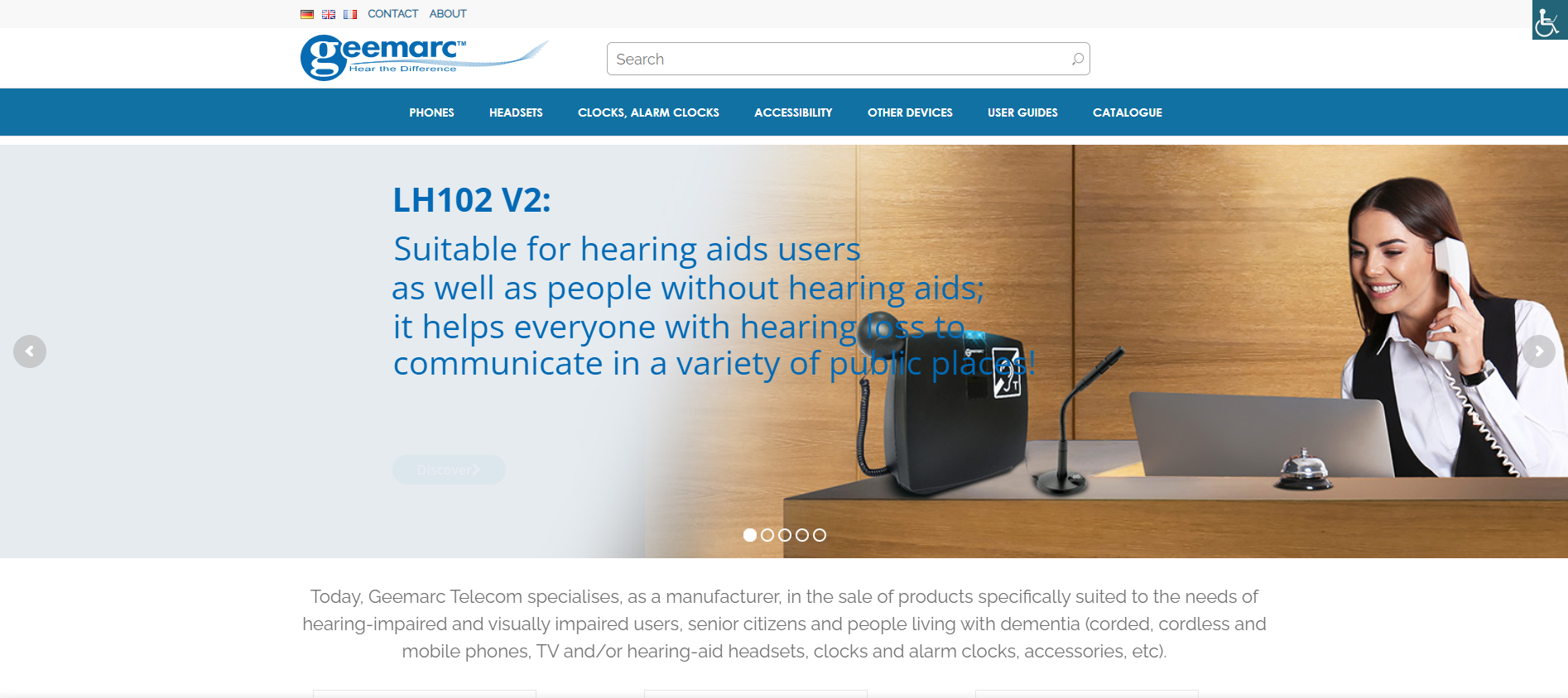 Geemarc Telecom Ltd Website