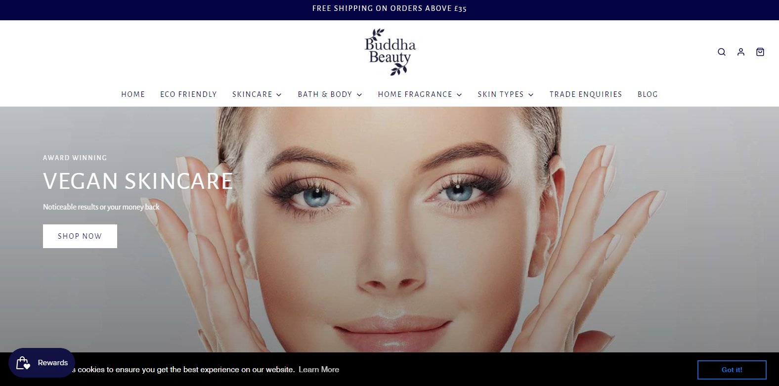 The Buddha Beauty Company Website
