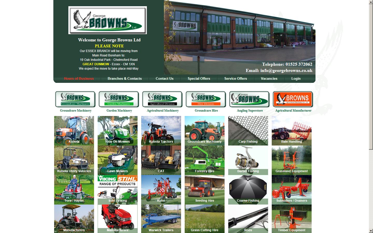 Geo Brown Implements Ltd Website