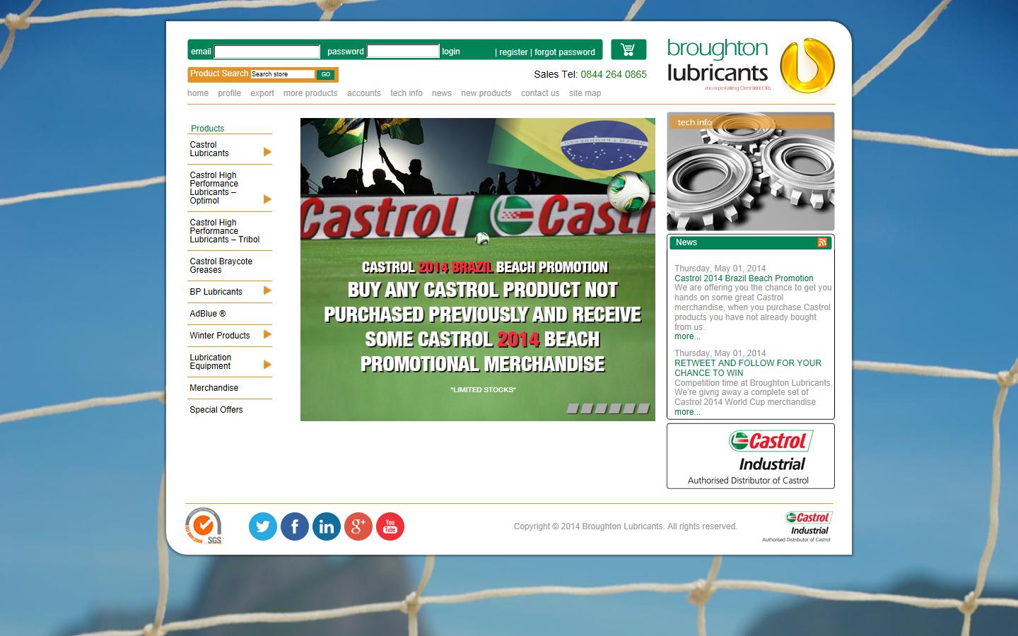 Broughton Lubricants Website