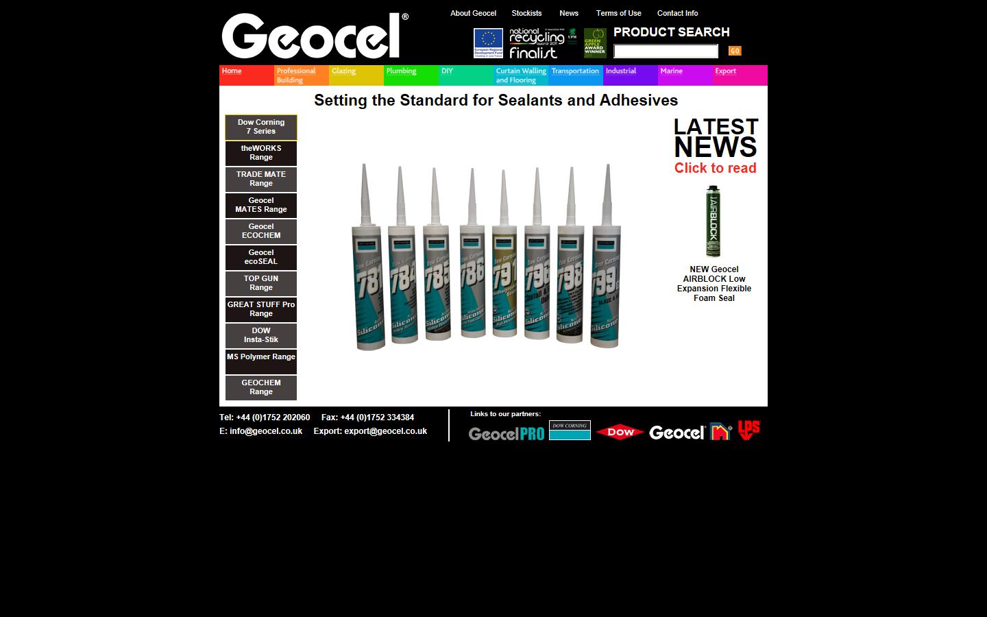 Geocel Limited Website