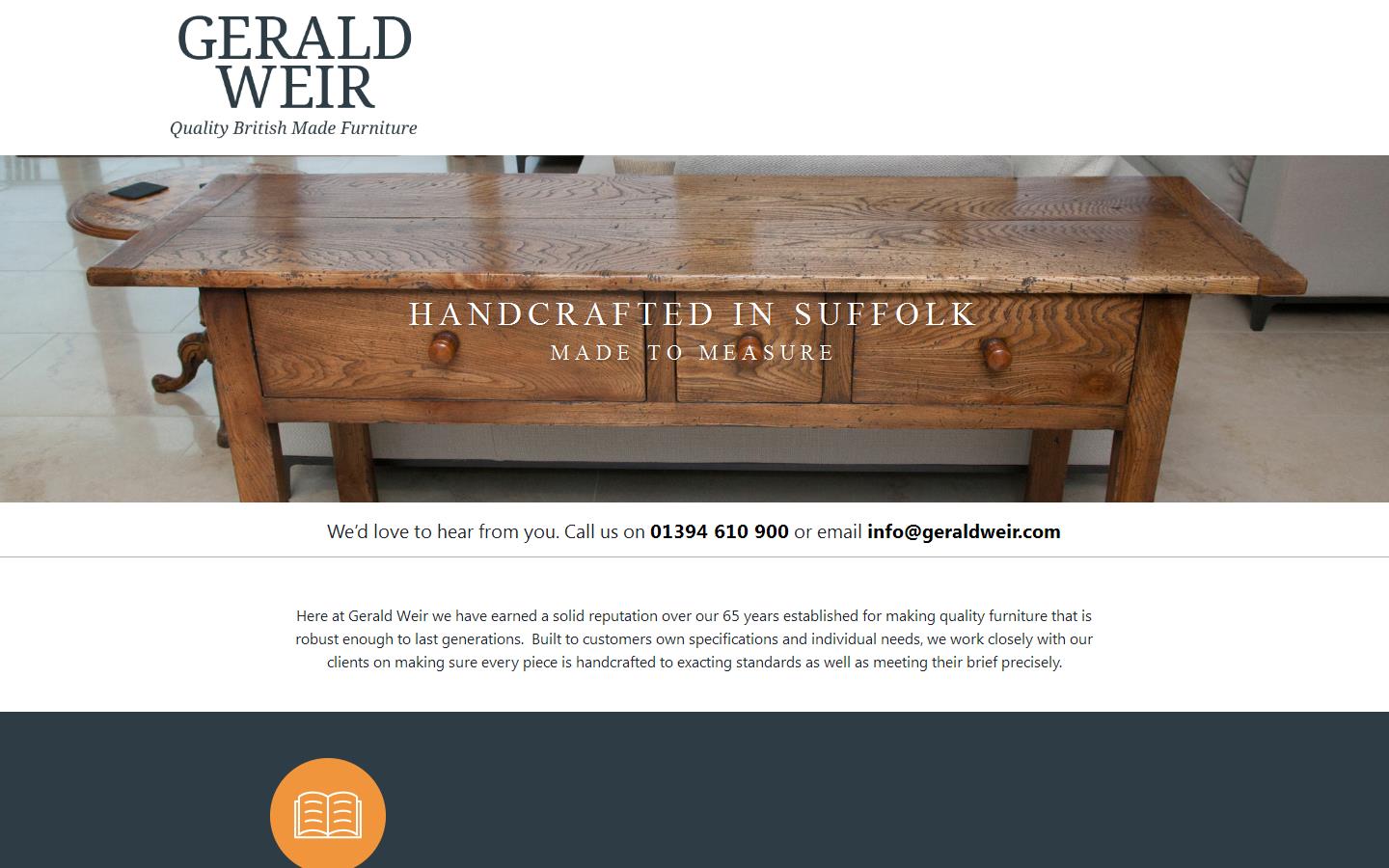 Gerald Weir Furniture Website