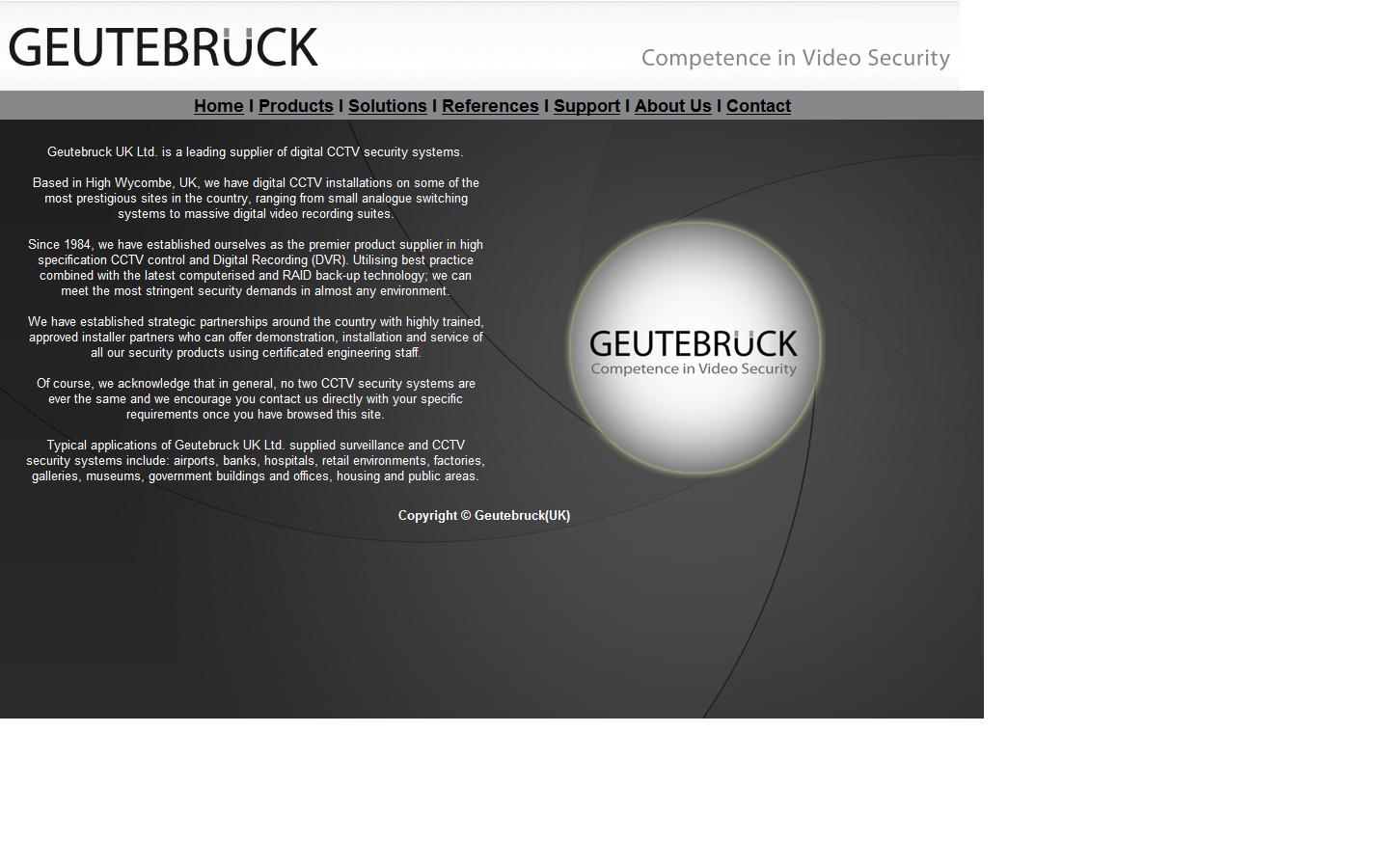 Geutebruck (UK) Ltd Website
