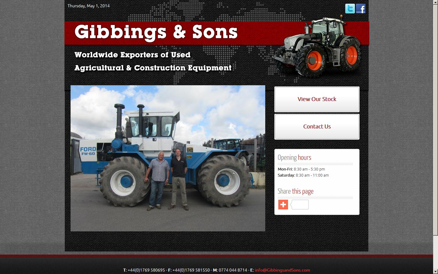 Gibbings & Sons Website