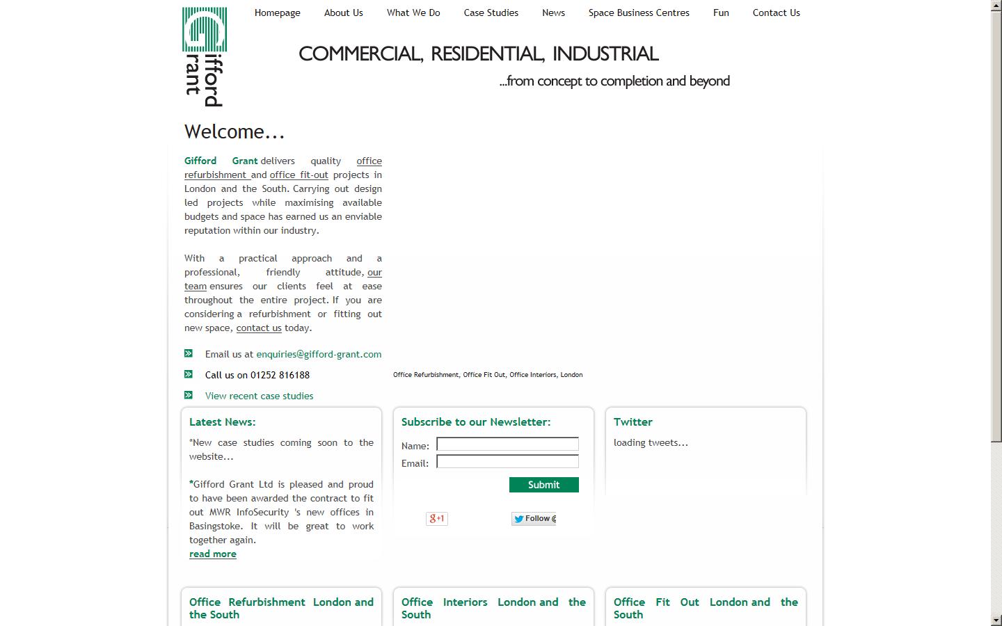 Gifford Grant Ltd Website