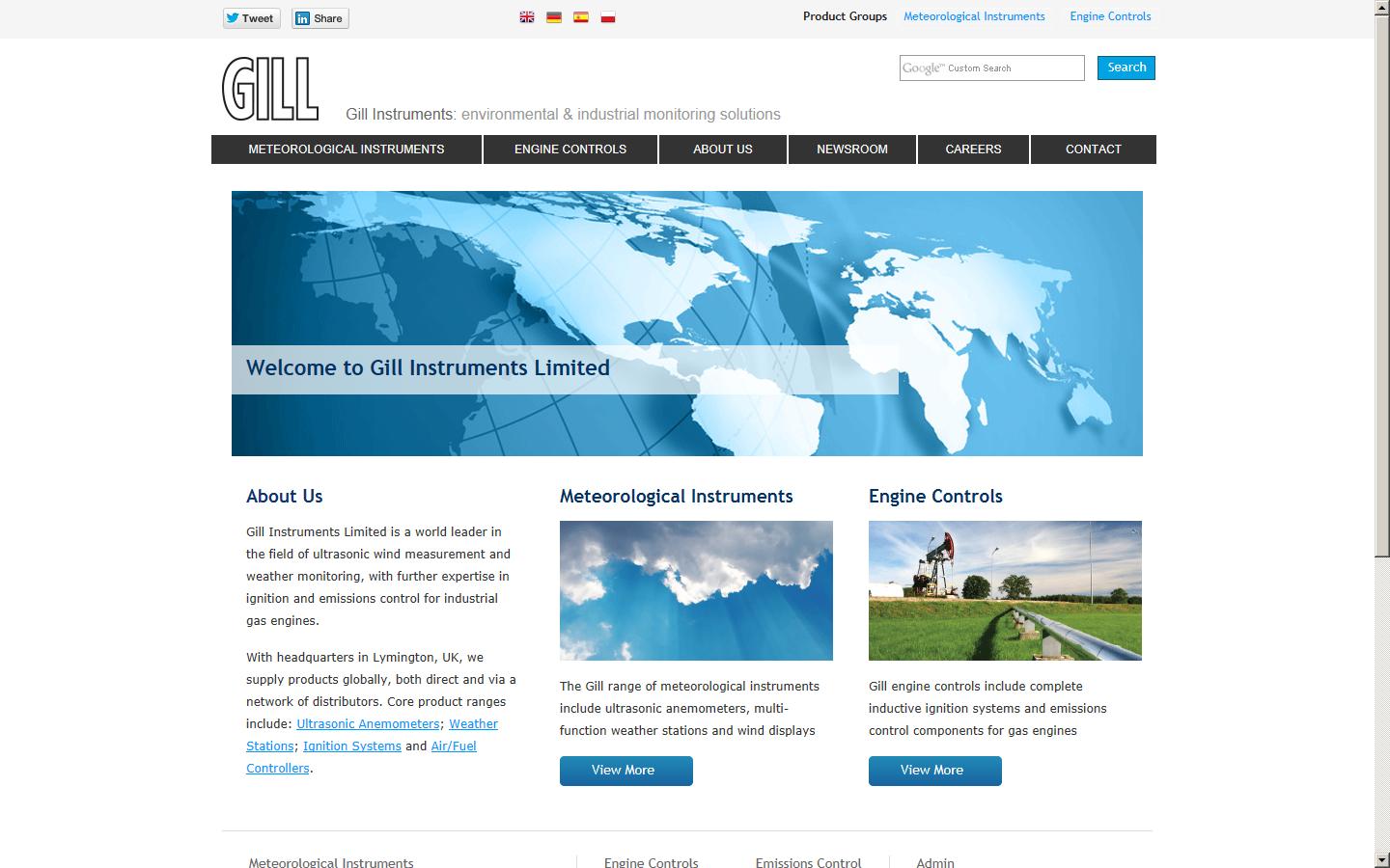 Gill Sensors Website