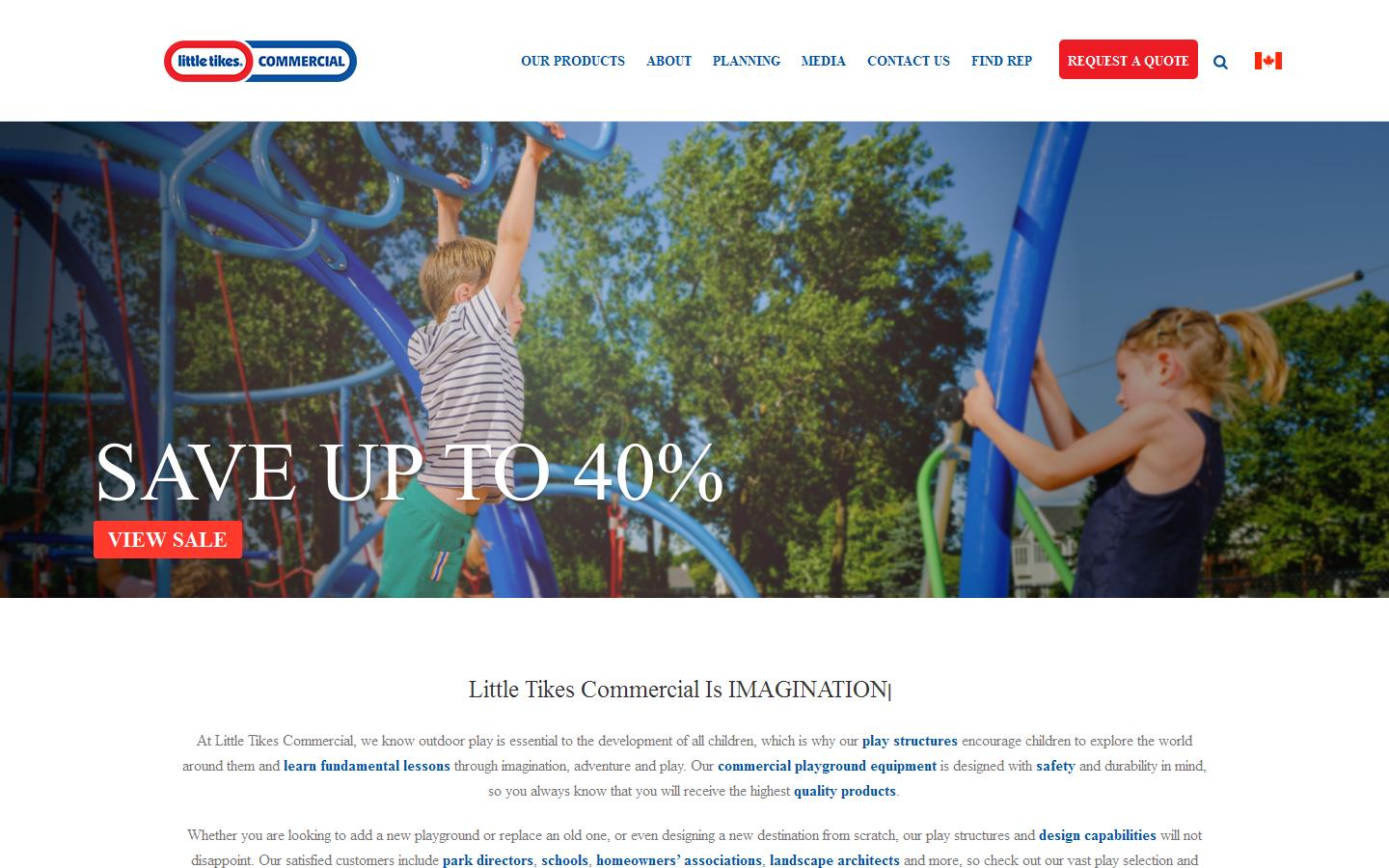 Little Tikes Commercial Play Systems Website