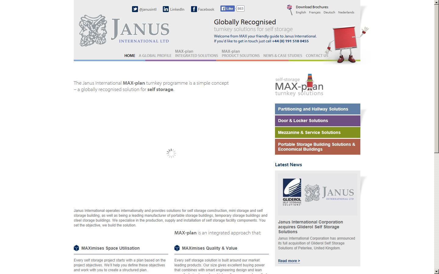 Gliderol Self Storage Solutions Website