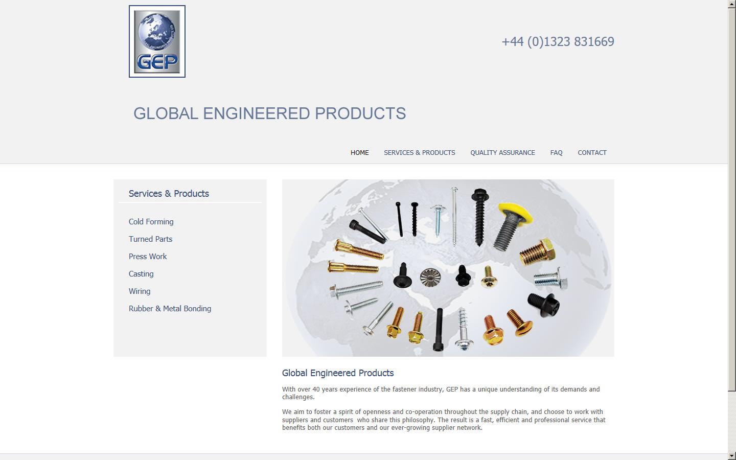 Global Engineered Products Ltd Website
