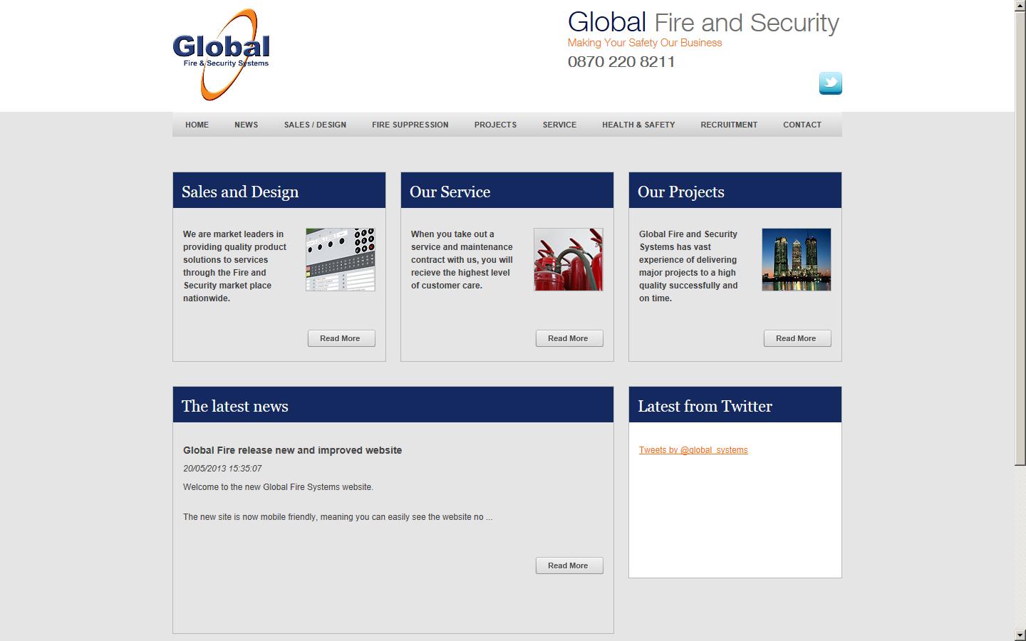 Global Fire Systems Ltd Website