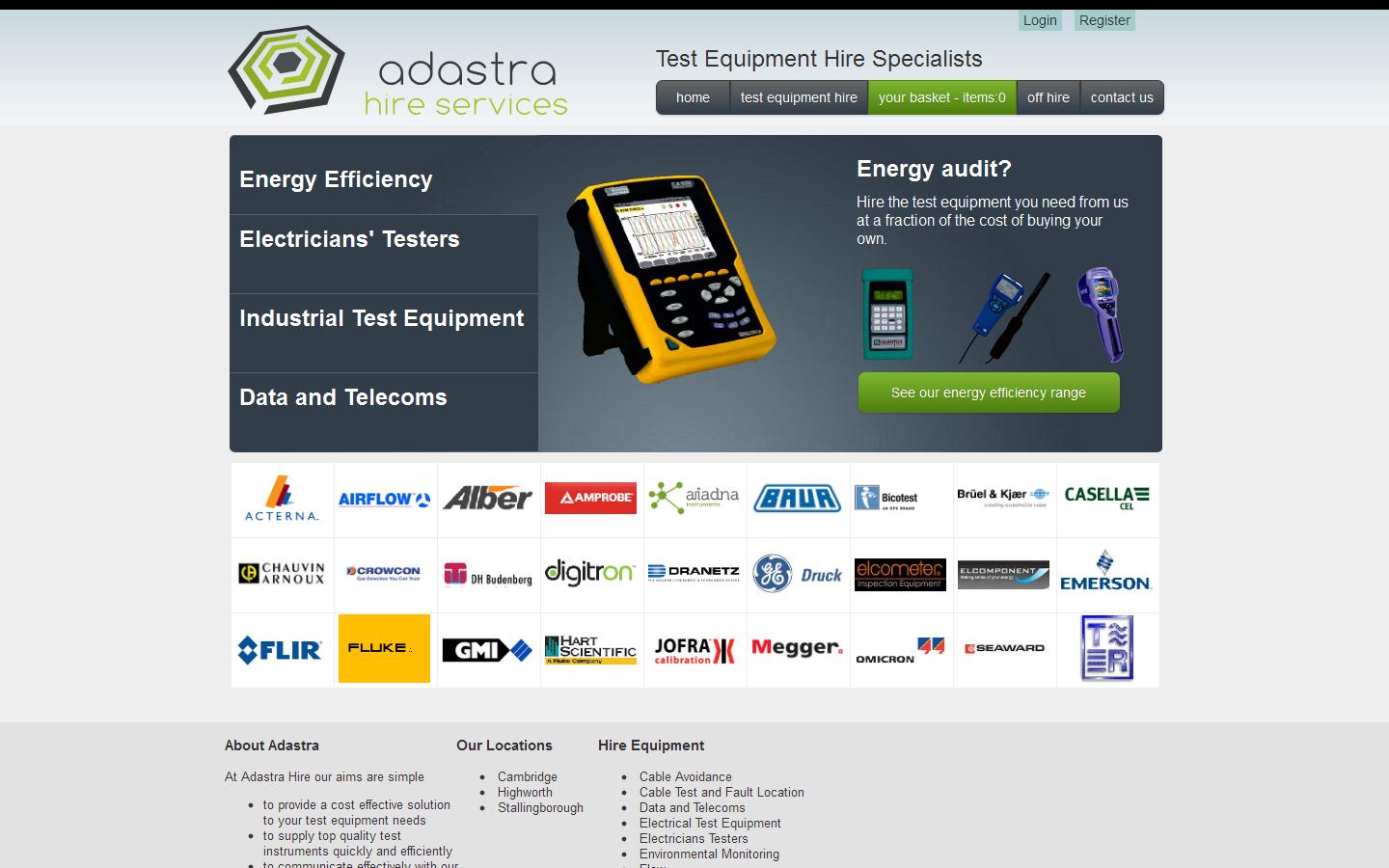 Adastra Hire Website