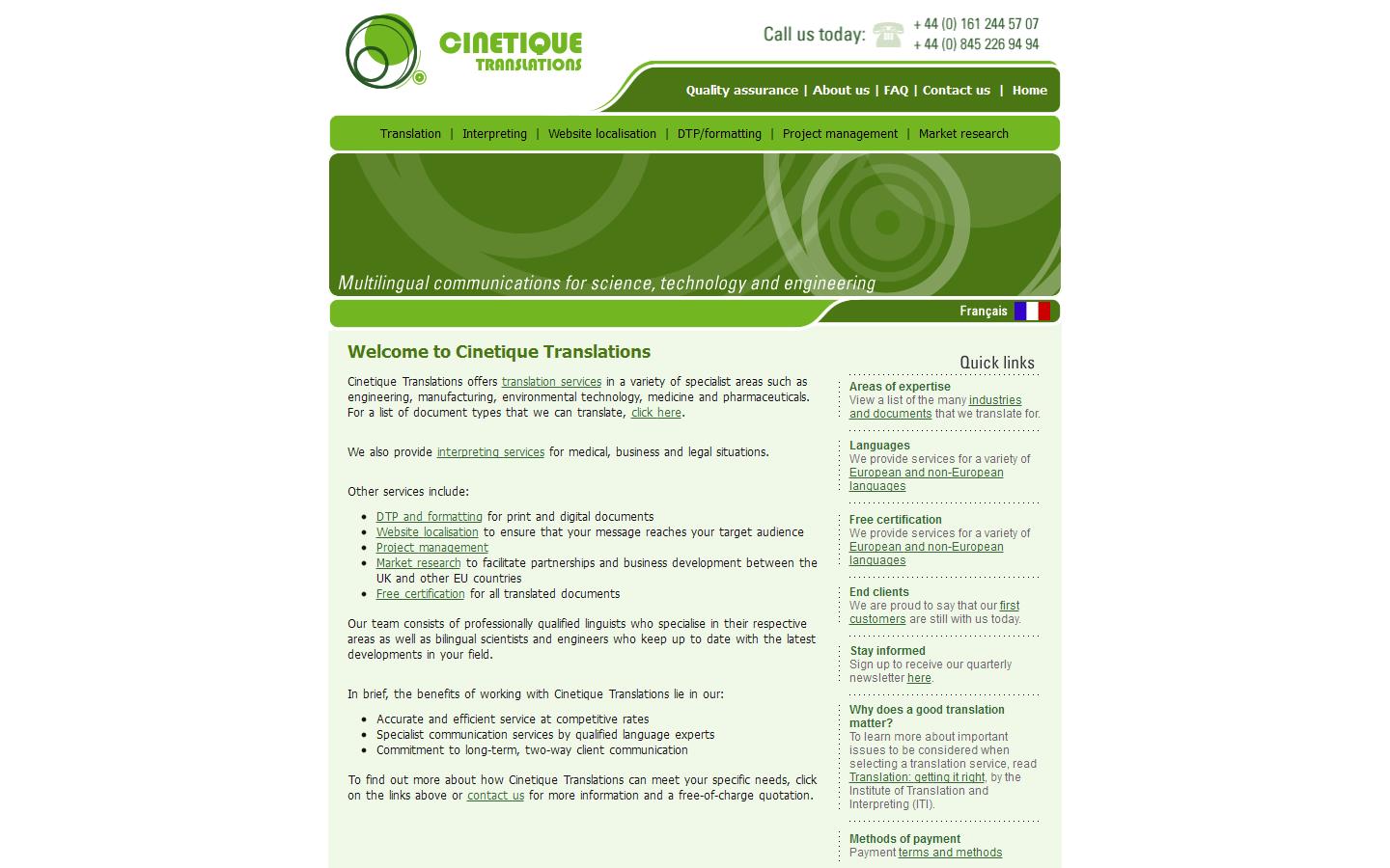 Cinetique Website