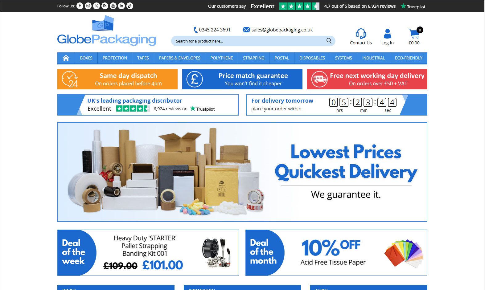 GlobePackaging Ltd Website