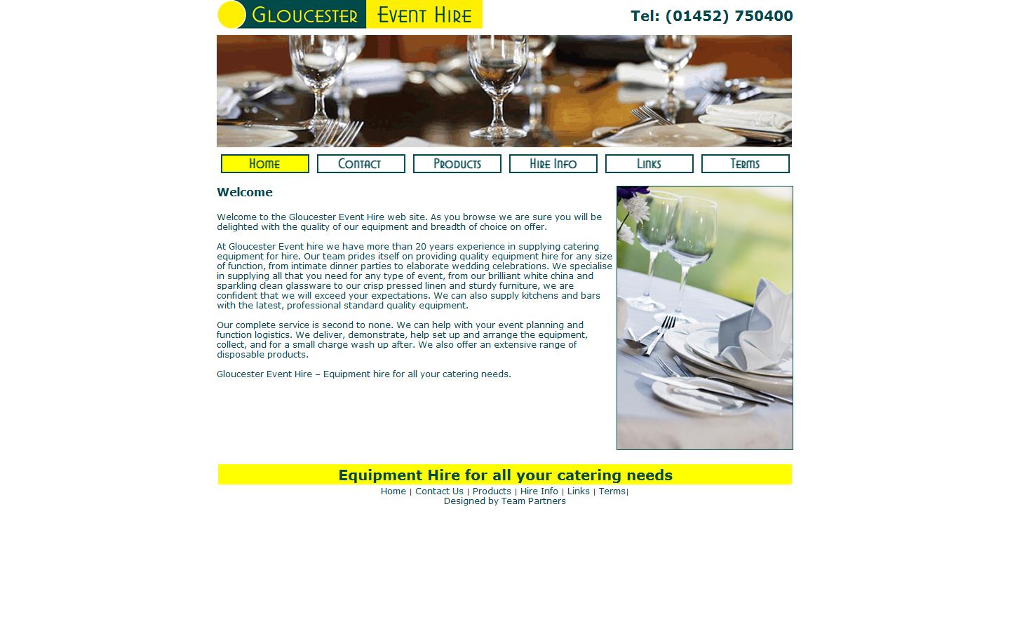 Gloucester Event Hire Website