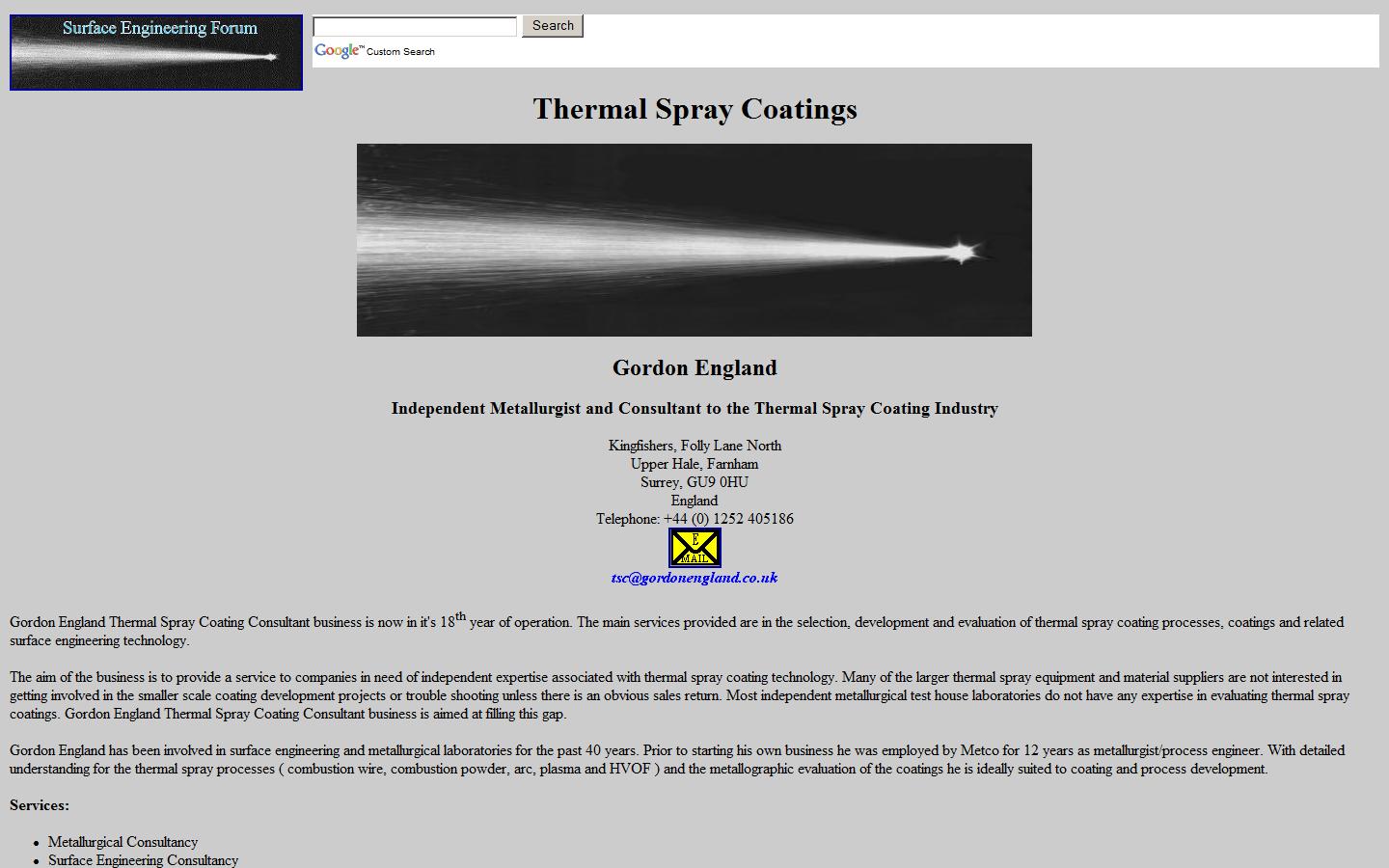 Gordon England Website