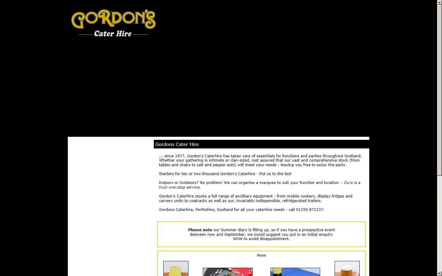Gordon''s Caterer Hire Website