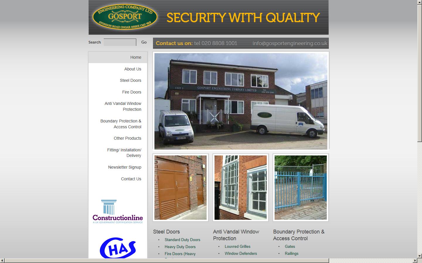 Gosport Engineering Company Ltd Website