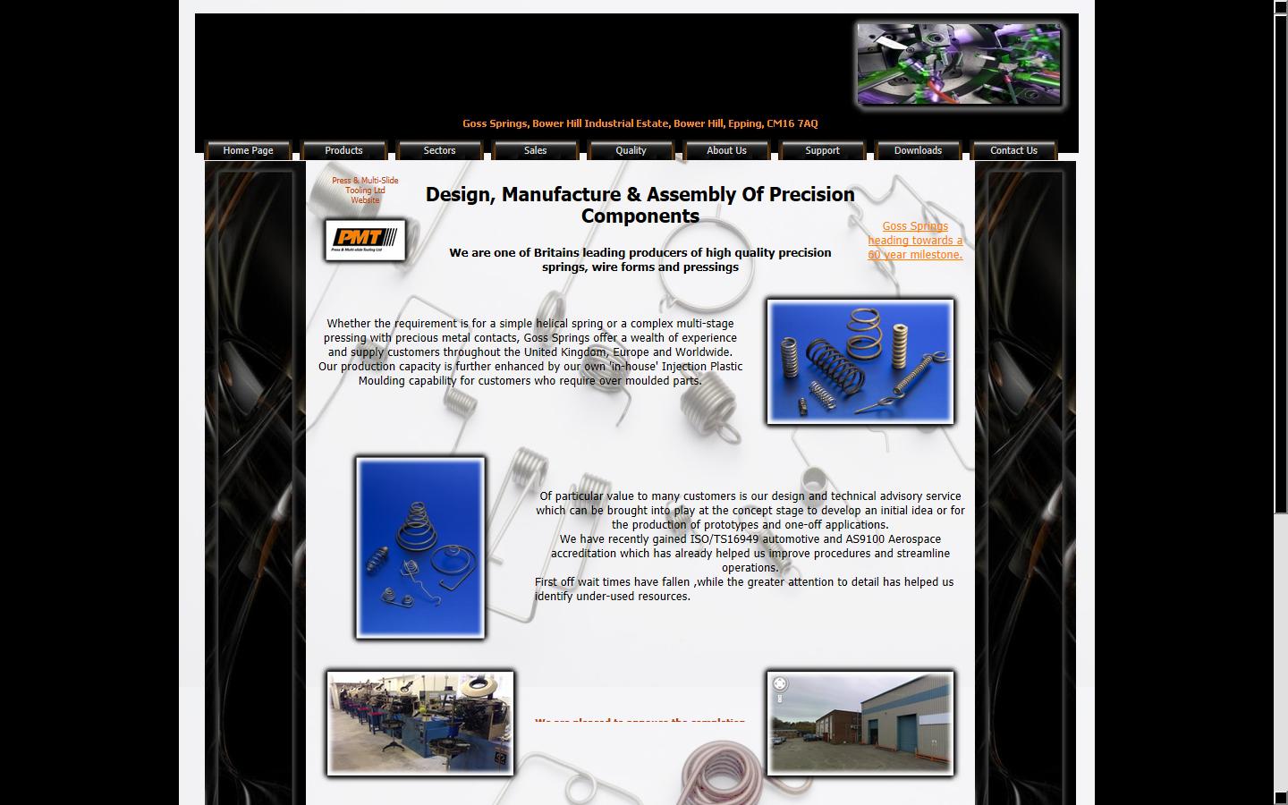 Goss Spring Components Ltd Website