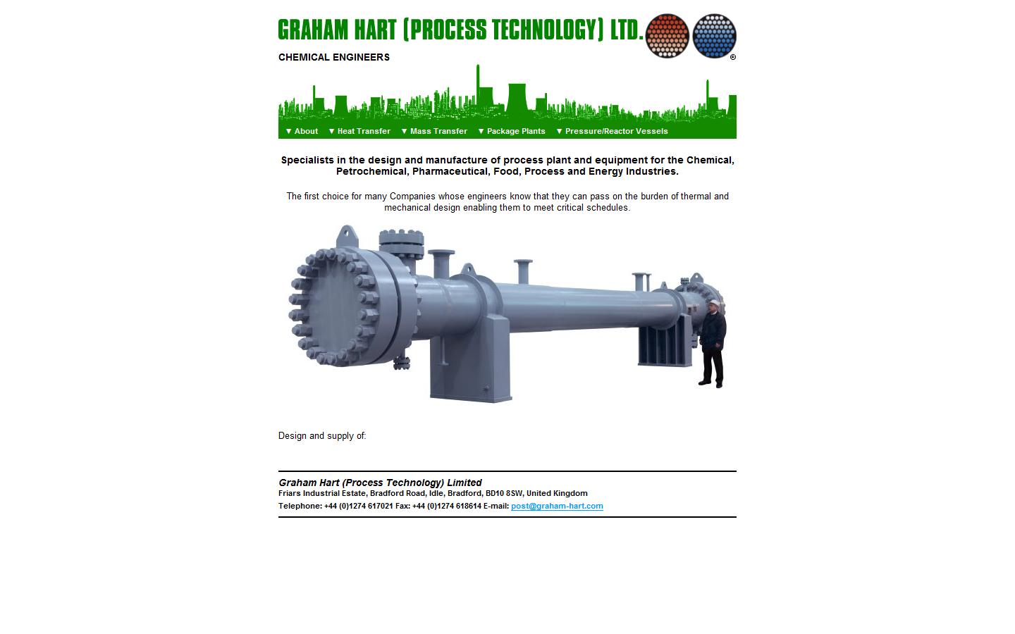 Graham Hart (Process Technology) Limited Website