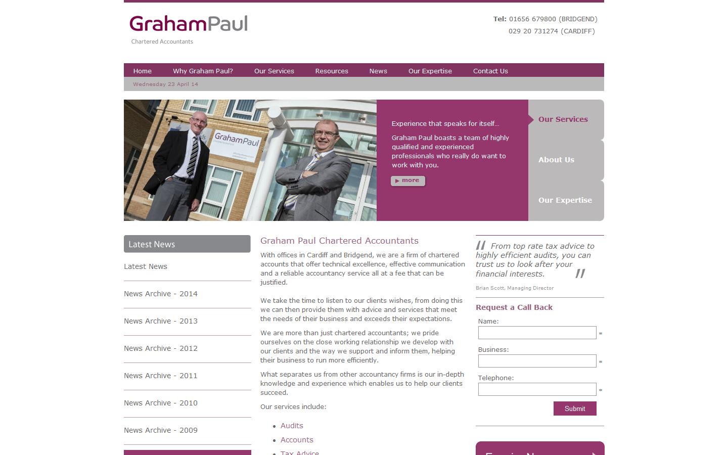 Graham Paul Website