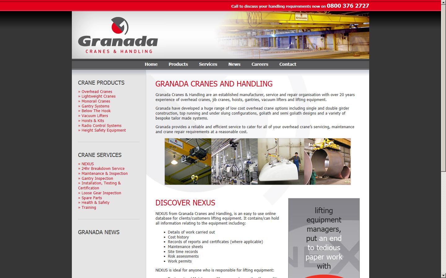 Granada Cranes & Handling Website