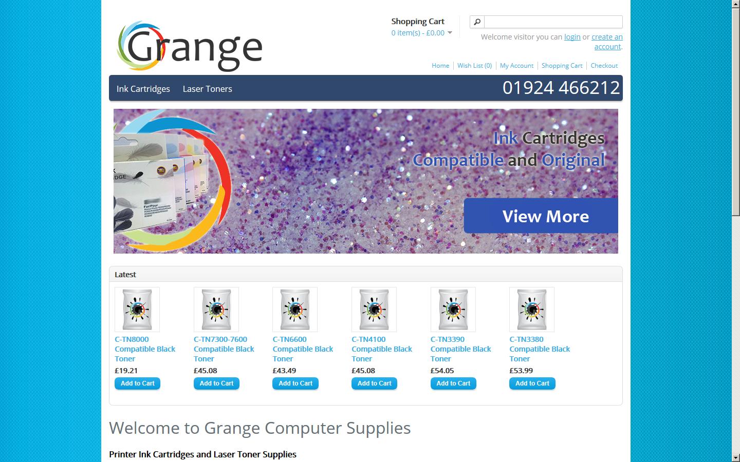 Grange Computer Supplies Ltd Website