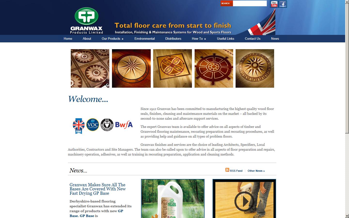 Granwax Products Ltd Website