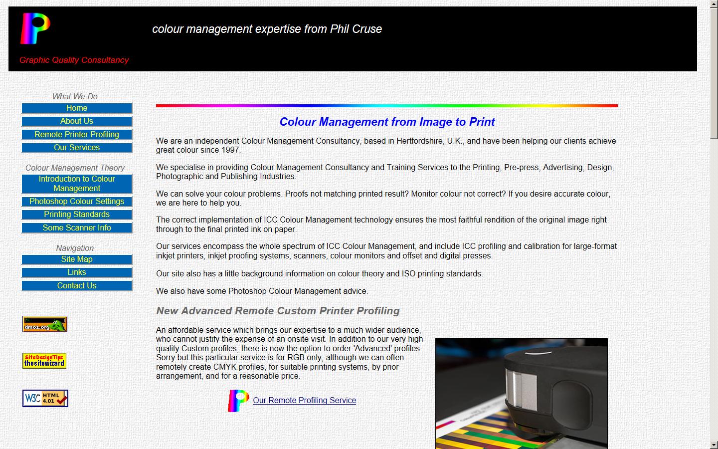 Graphic Quality Consultancy Website