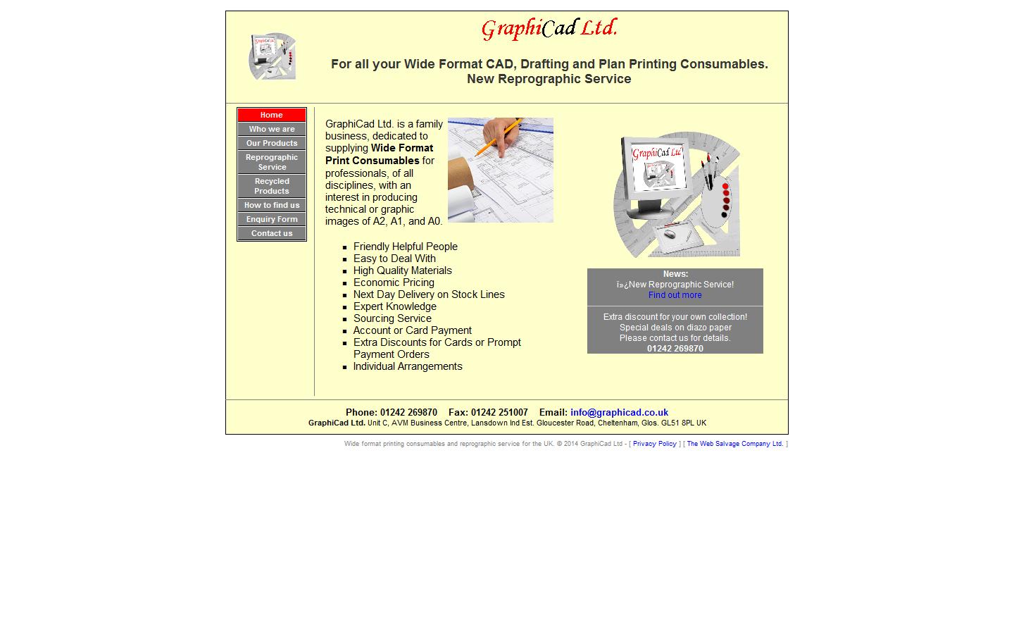 GraphiCad Ltd Website