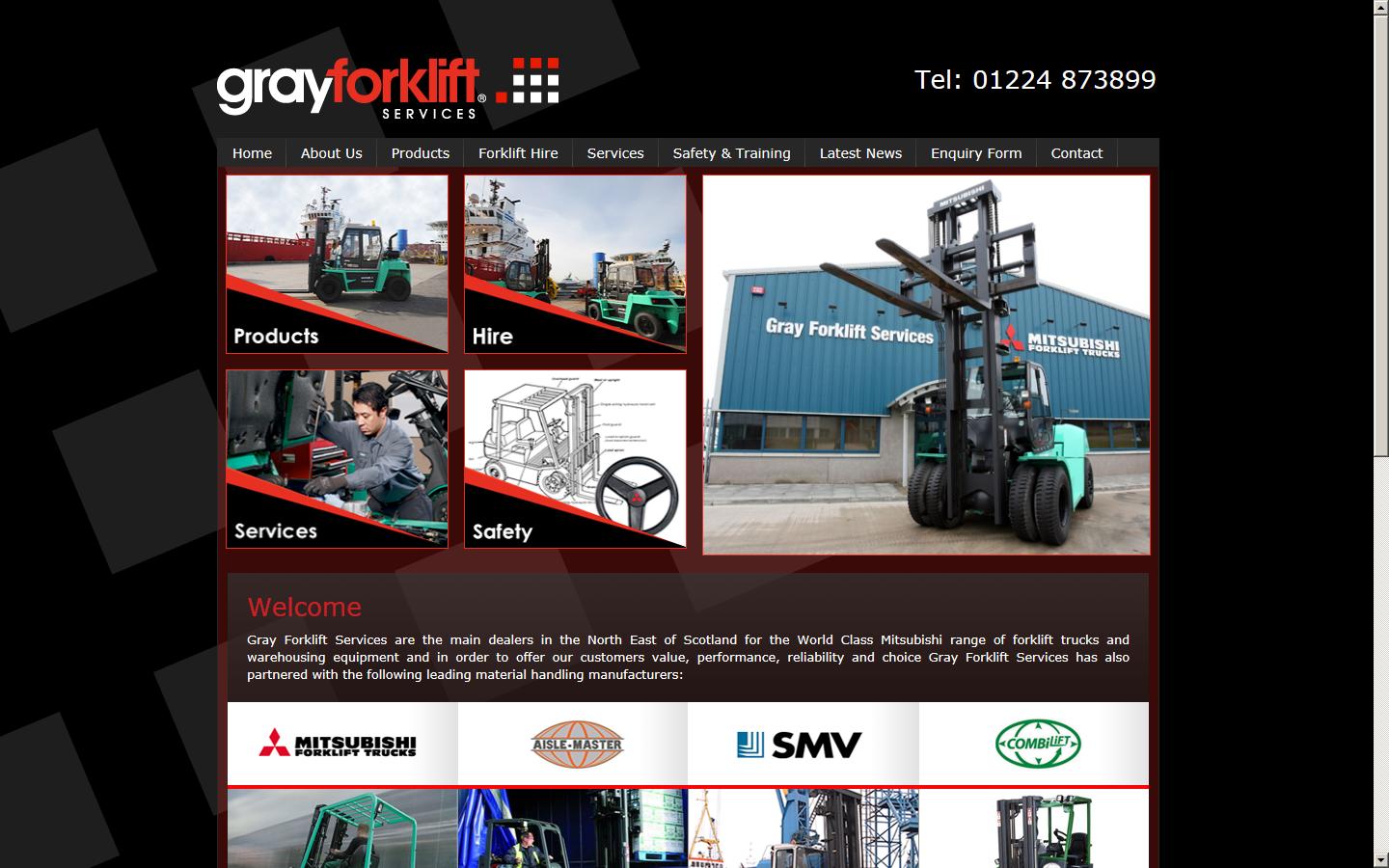 Gray Forklift Services Ltd Website