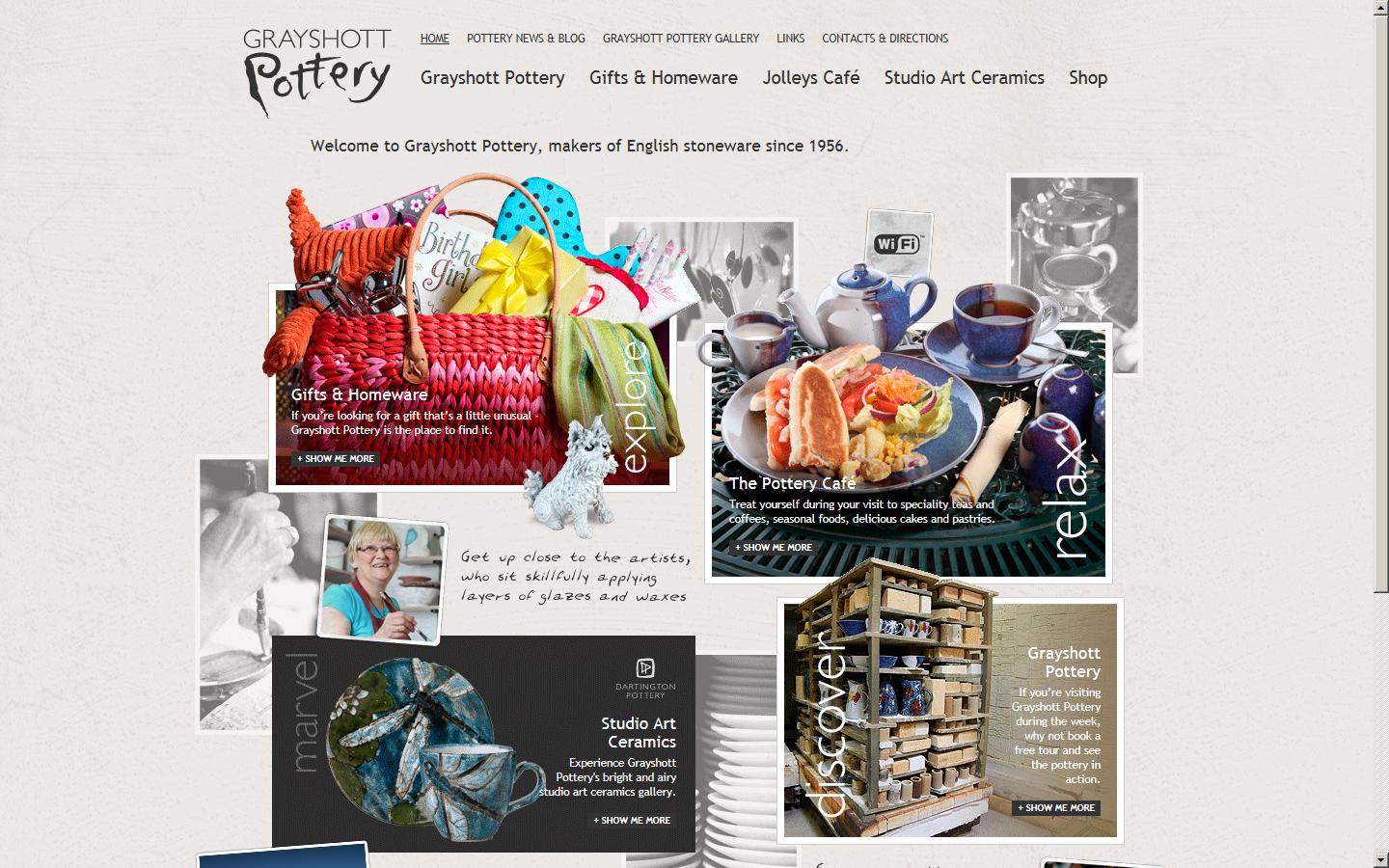 Grayshott Pottery Ltd Website