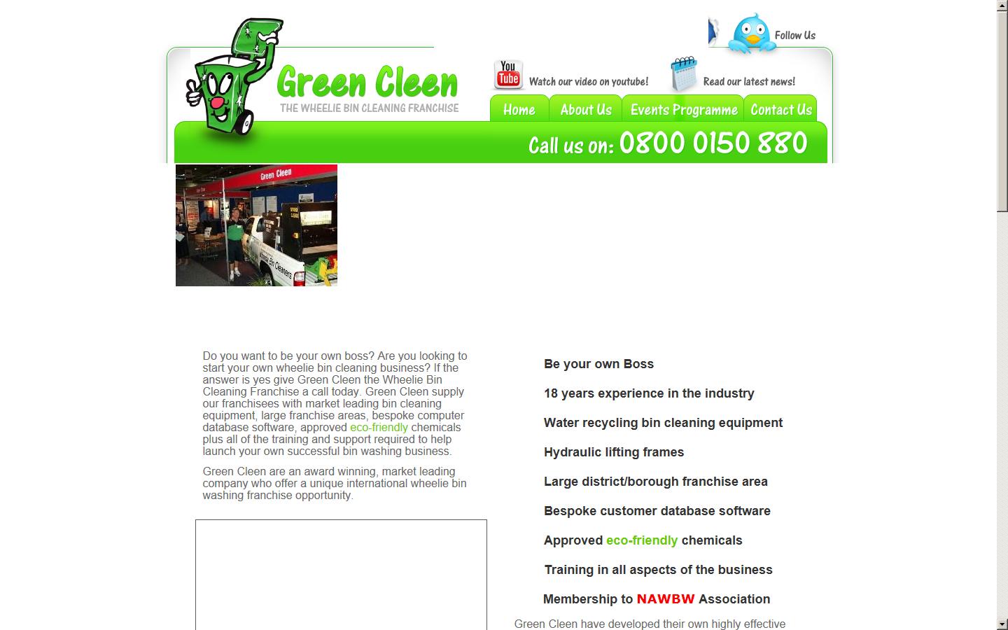 Green Cleen (UK) Ltd Website