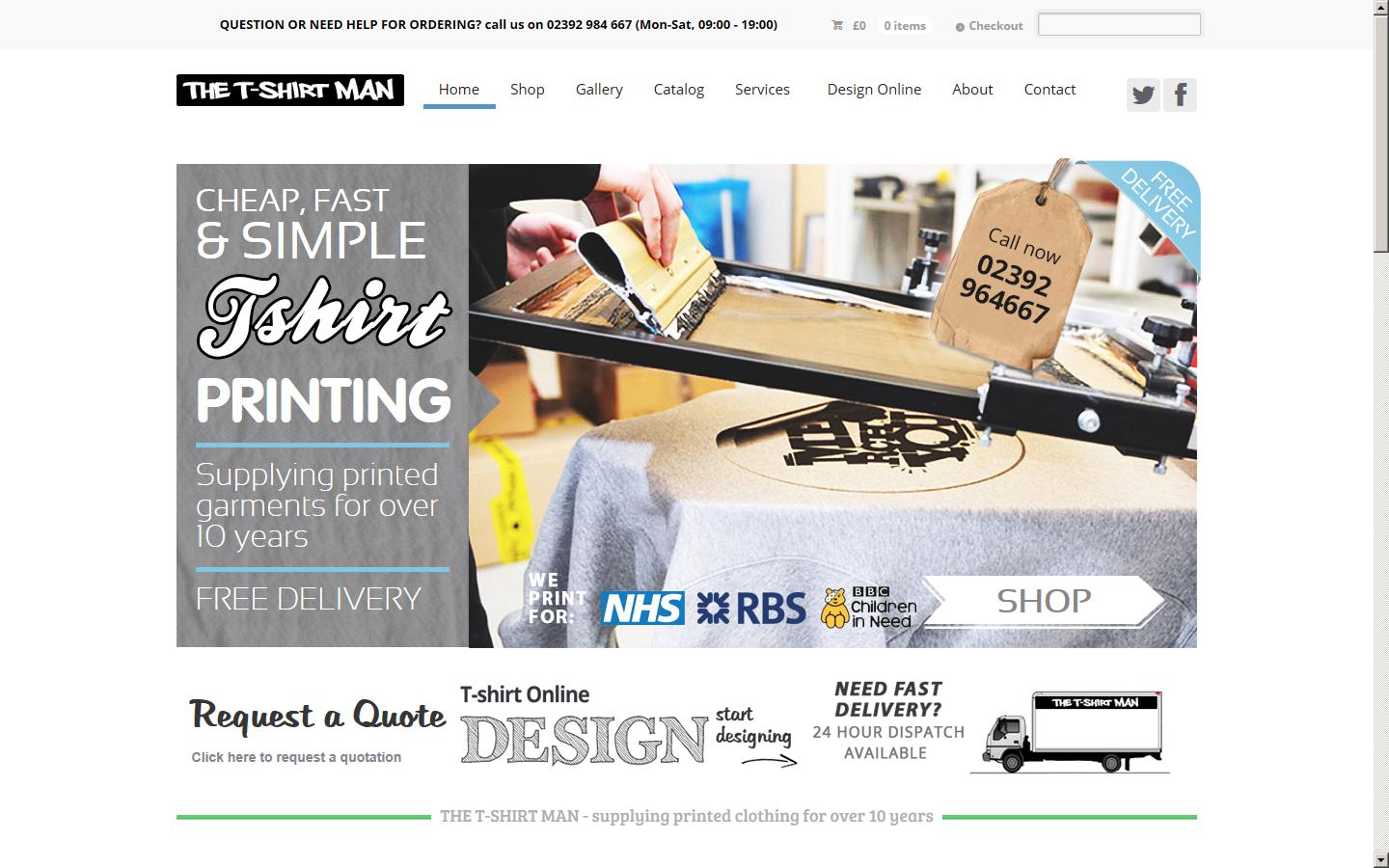 The T Shirt Man Website