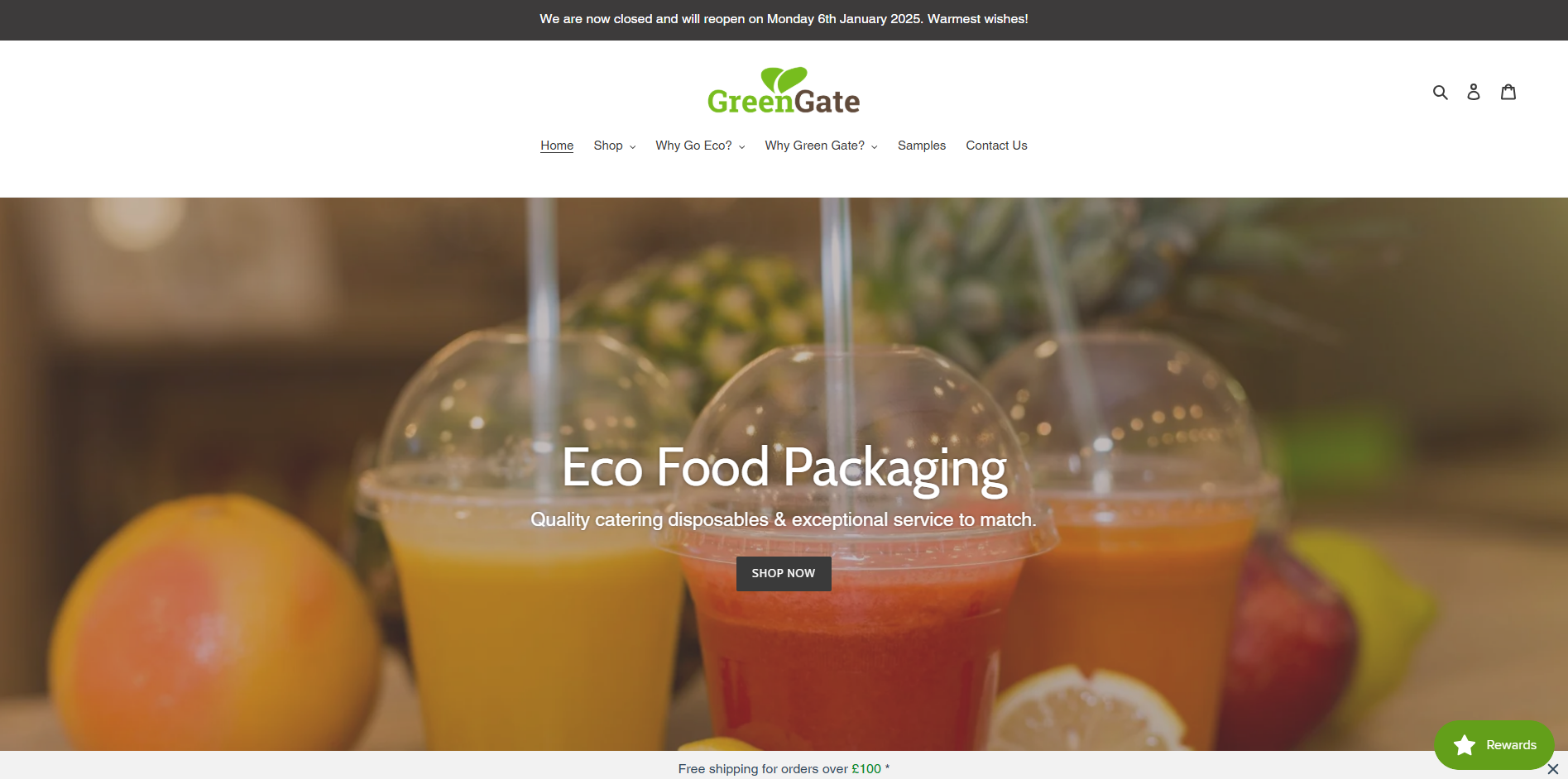 Green Gate Bio Packaging Website