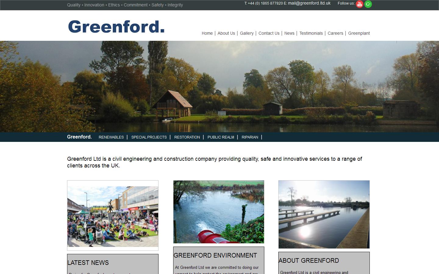 Greenford Ltd Website