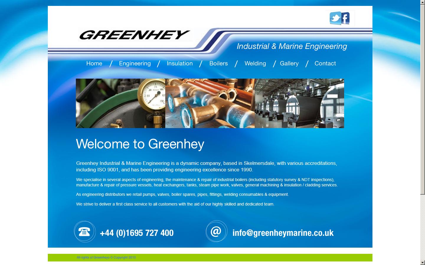 Greenhey Industrial & Marine Engineering Ltd Website