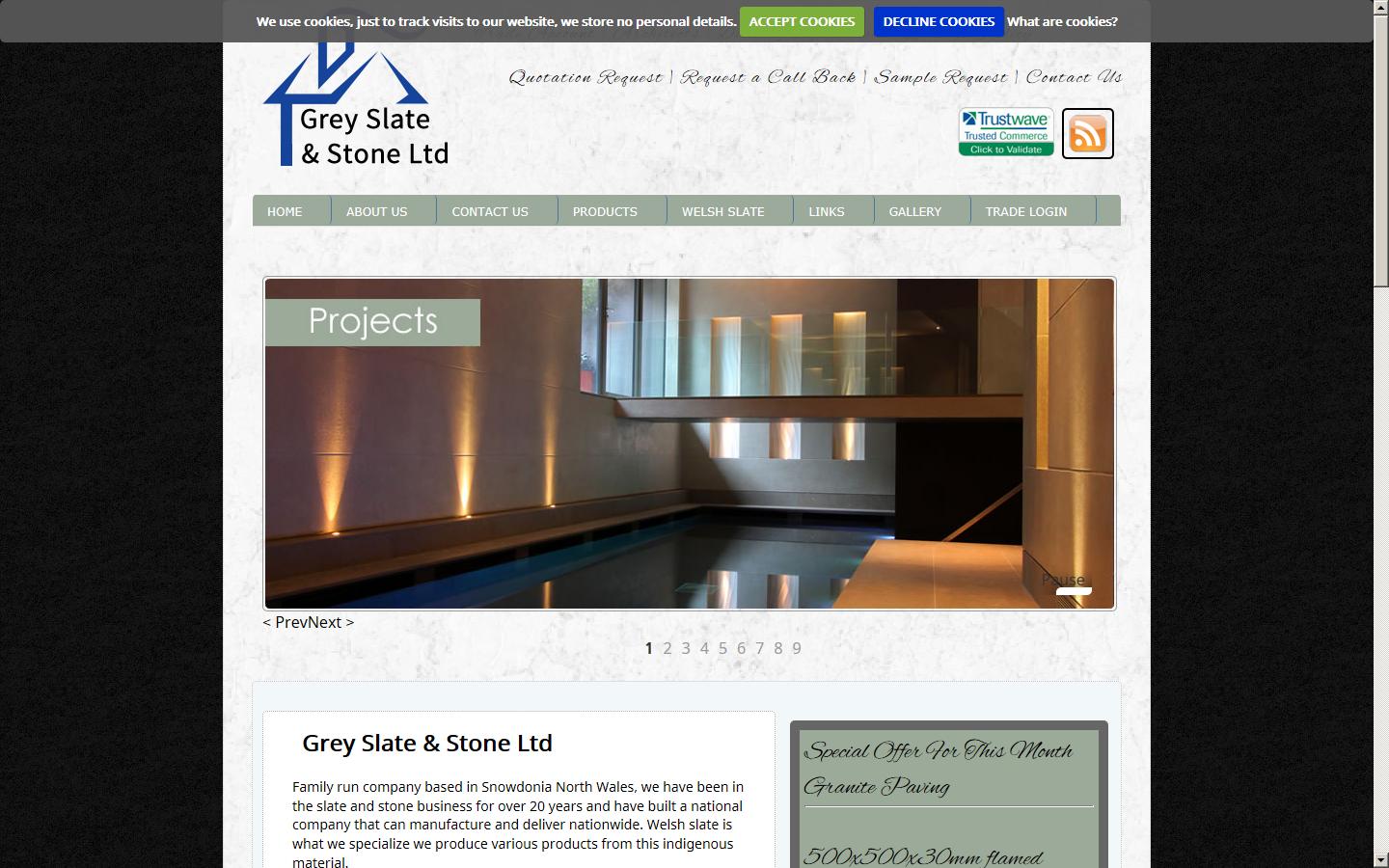 Grey Slate and Stone Supplies Website