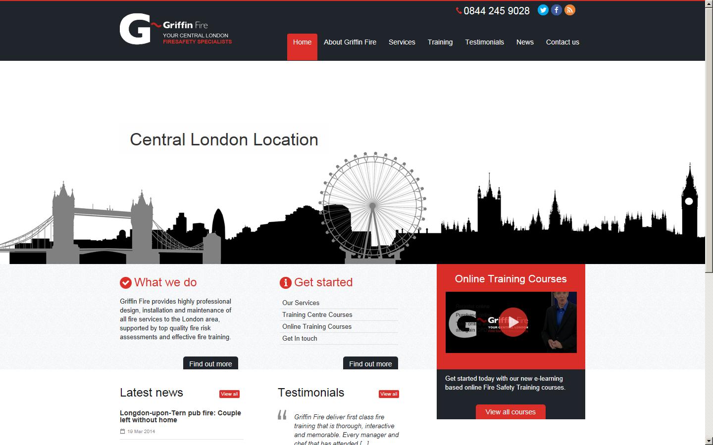 Griffin & General Fire Services Ltd Website