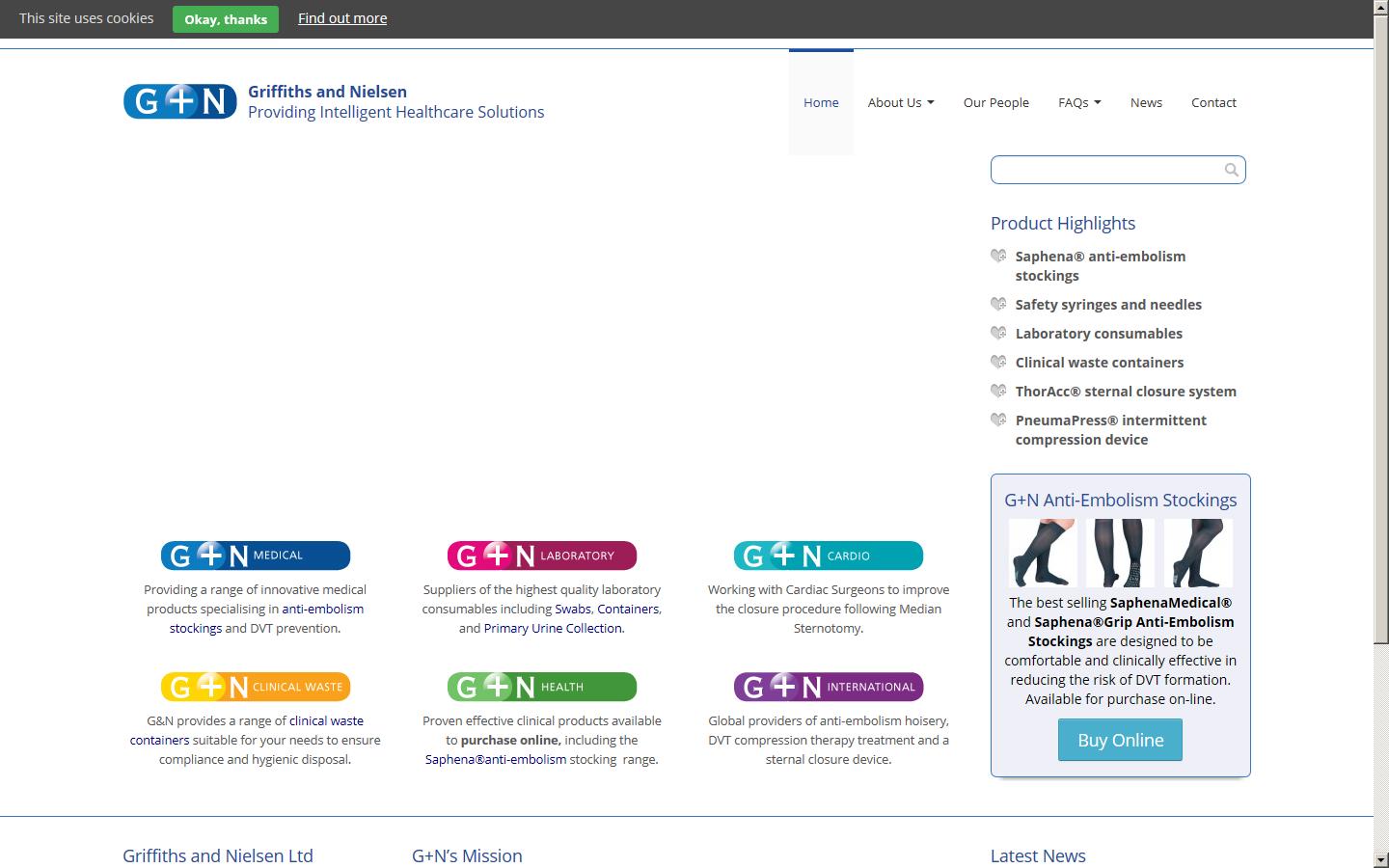 Griffiths and Nielsen Ltd Website