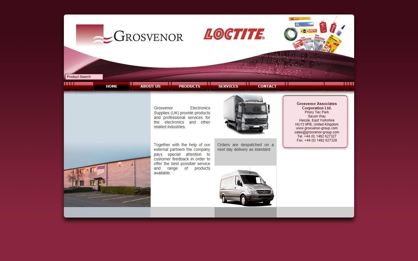 Grosvenor Associates Corporation Ltd. Website
