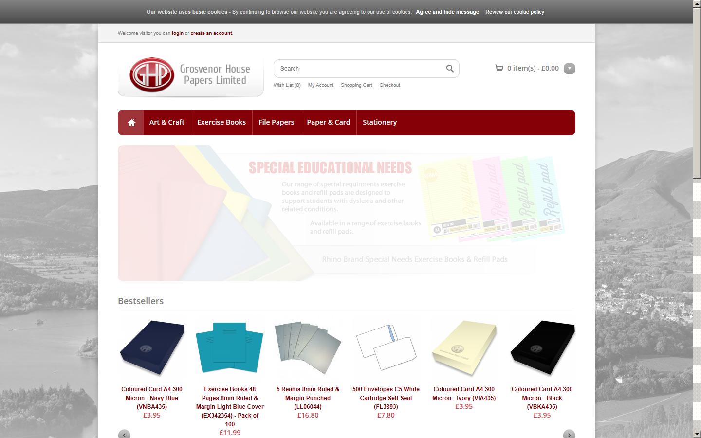 Grosvenor House Papers Limited Website