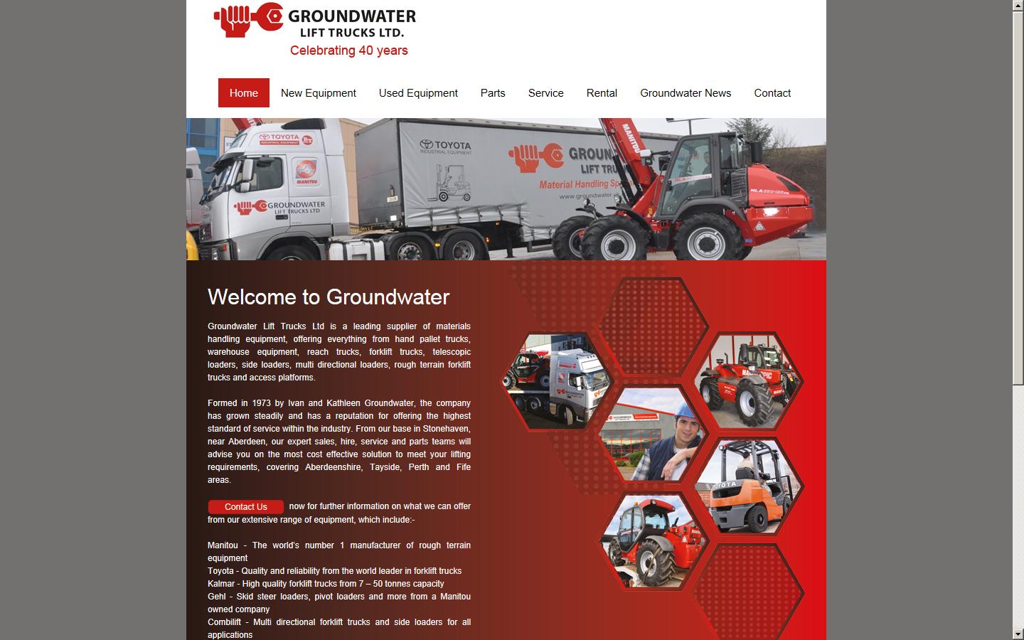 Groundwater Lift Trucks Ltd Website